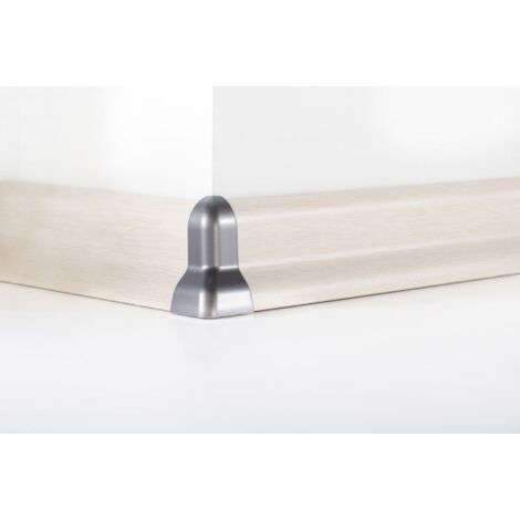 Classen Außenecke für FUXX-Laminatleiste foliert 20 x 40 mm chrom Laminatleiste