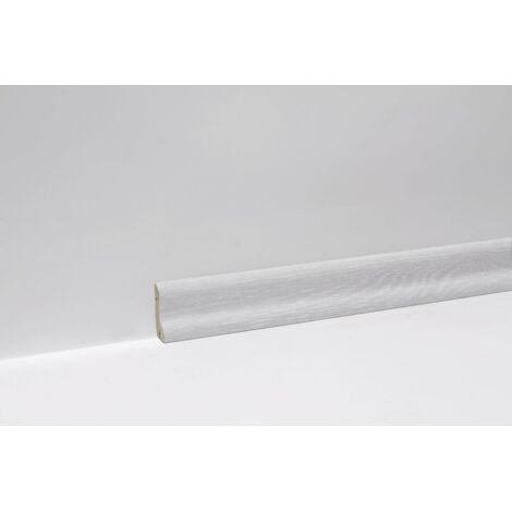 Classen Clip-Fußleiste 240 cm 40 x 20 mm weißEiche Sockelleiste