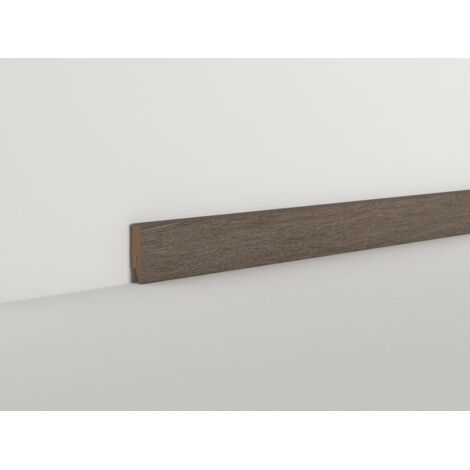 Classen Clip-Fußleiste 240 cm 58 x 19 mm Eiche Anthrazit Sockelleiste