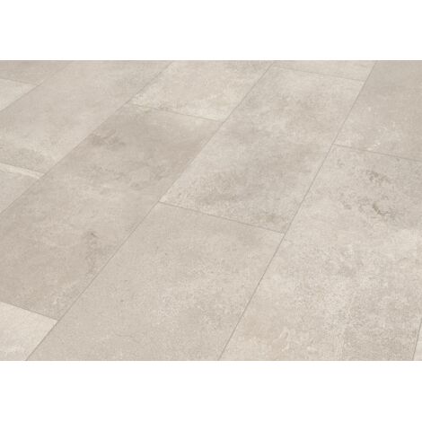 Classen Visiogrande Laminatfliese Megaloc Aquaprotect 60,4 x 28 cm Zementestrich beige Laminat