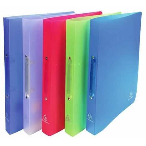 Classeur 2 anneaux polypropylène souple Chromaline A4 - Dos 3 cm couleurs assorties - Lot de 10