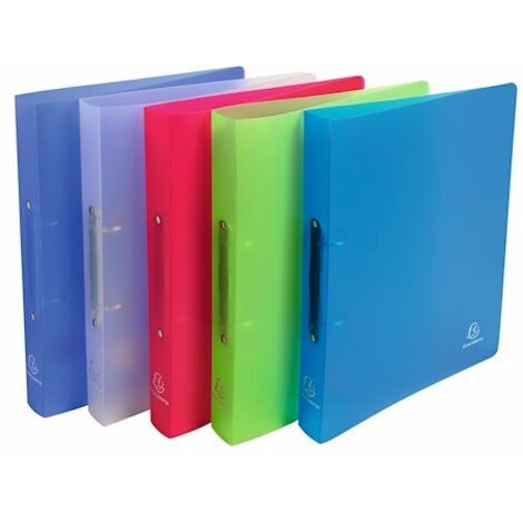Classeur 2 anneaux polypropylène souple Chromaline A4 - Dos 4 cm couleurs assorties - Lot de 10