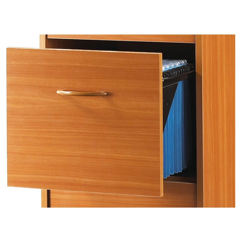 Les Tendances - Classeur 3 Tiroirs Pour 75 Dossiers Suspendus 41,4 x 108,4 x 44 cm - Coloris: Merisier