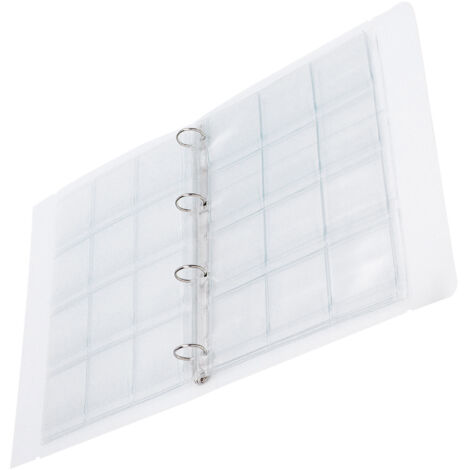 Classeur à Anneaux 6 Pochettes Transparentes pour Photos, Cartes et Documents Perforés (Format A6)