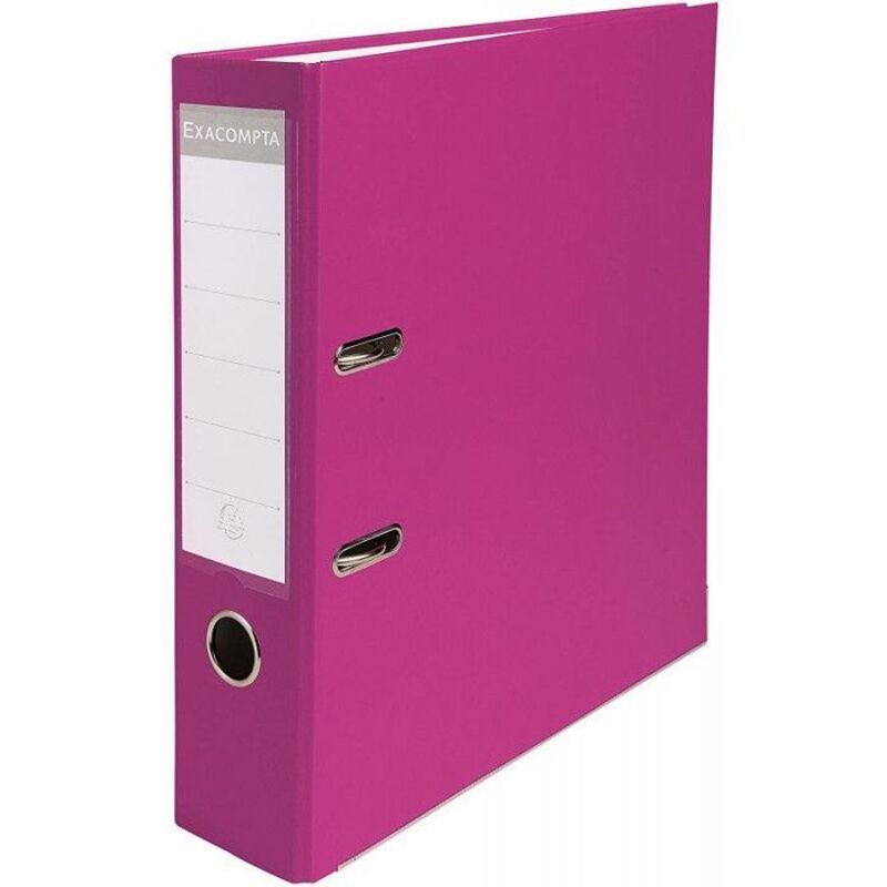 EXACOMPTA Classeur &agrave; levier A4 - dos 80 mm - Coloris Framboise