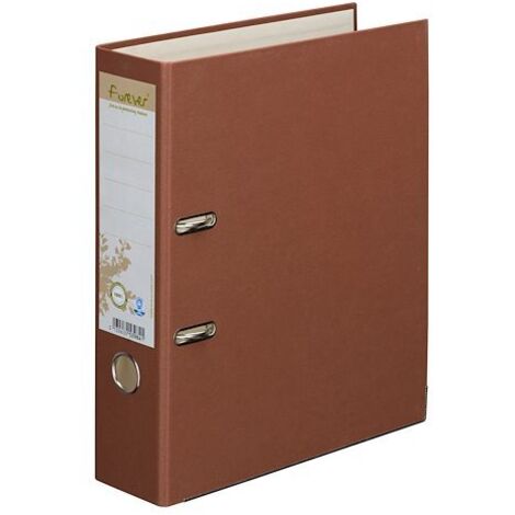Classeur à levier carton recyclé Exacompta Forever dos 8 cm bicolore marron