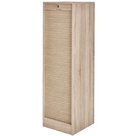 Classeur à rideau chêne naturel Office 140cm