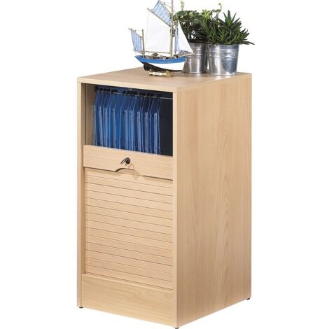 Classeur à rideau hêtre Office 76 cm