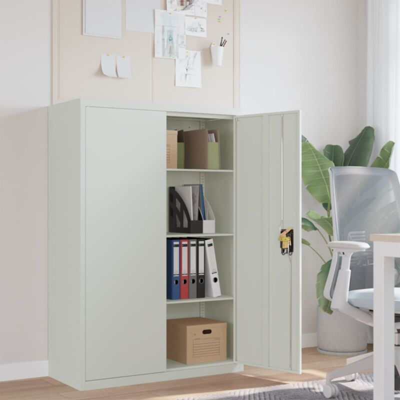 Vidaxl - Armoire de bureau 90x40x140 cm Acier Gris