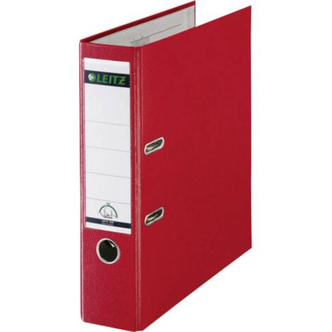 Classeur DIN A4 10105025 avec 2 étriers – Dimensions 318x80x285mm – Polypropylène recyclable – Mécanisme à levier 180° – Leitz