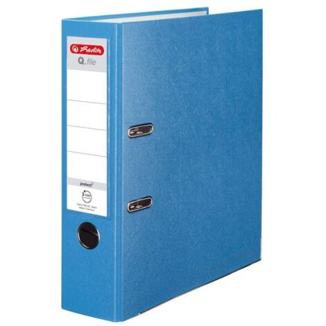 Classeur Herlitz A4/80mm Bleu Aqua