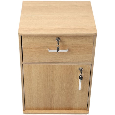 INEASICER Classeur mobile verrouillable à 2 tiroirs con cerradura, classeur métallique sous the buró para expedientes A4, classeur mobile à roulettes para buró a domicilio, diseño moderno y elegante