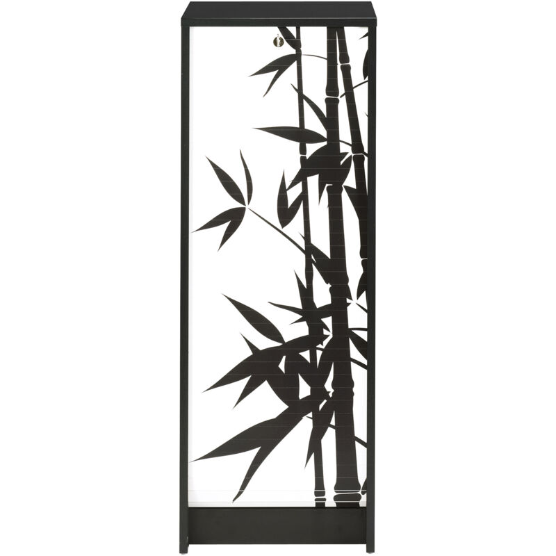 M&s - Classeur à rideau H103 cm noir et décor bamboo M&s - Classeur à rideau H103 cm noir et décor bamboo