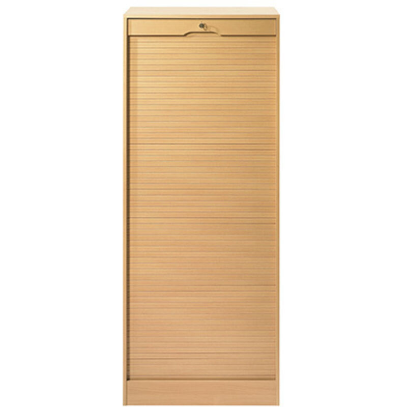 Classeur à Rideau Largeur 70 cm Hauteur 172 cm 20 niches - Coloris: Hêtre