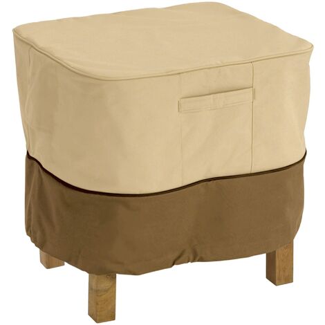 Classic Accessories Copertura per ottomana/Tavolo Quadrato da Giardino, Grande, Veranda