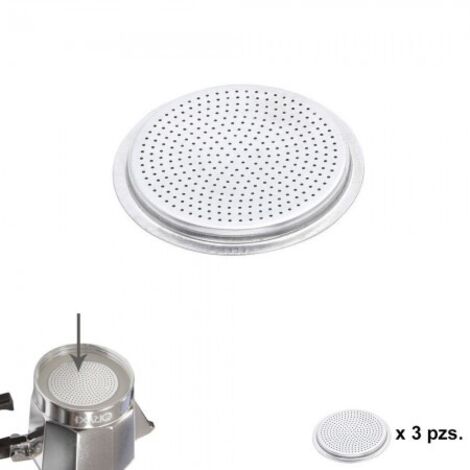 Classic Aluminium Kaffeefilter/Induktion 9 Tassen (3 Einheiten)