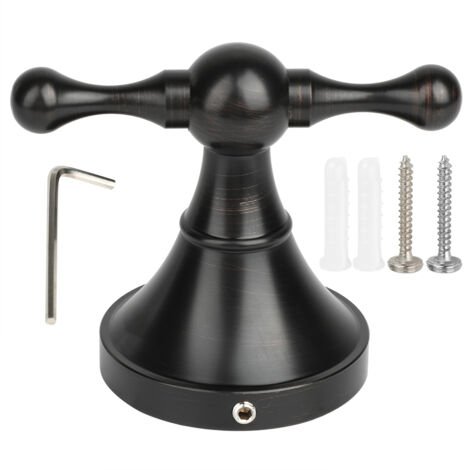 Classic Antique Style Black Bronze Single Robe Hat Coat Hanger Hook Wall Clothes Hooks