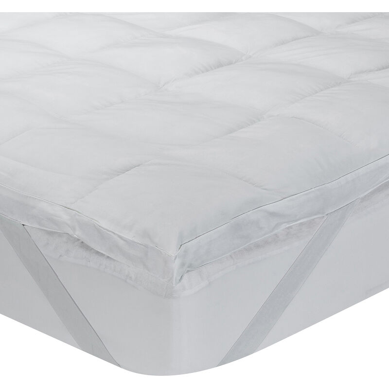 

Topper de fibra con Aloe Vera dermoprotector 6,5 cm de alto 150x200cm , Cama de 150 , Blanco - Classic Blanc