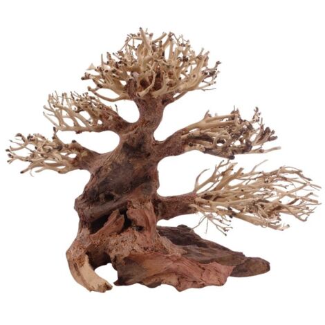 Classic Bonsai Baum M 23x10x17 cm Wurzel Holz Aquarium Deko Aquascaping