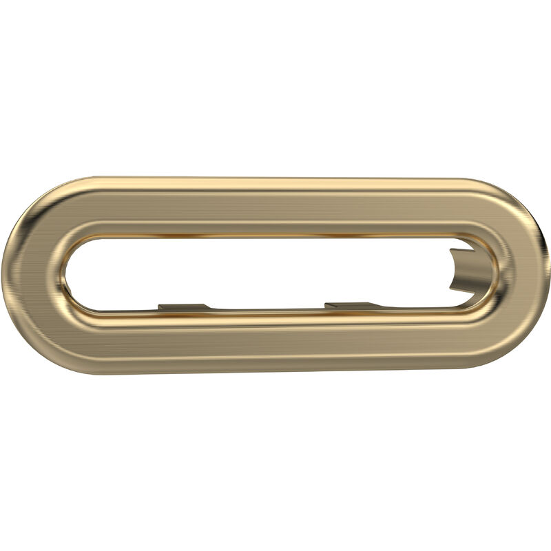 Balterley - Ceramic Accessories Traditional Oval Overflow Cover - 50mm x 26mm - Brushed Brass