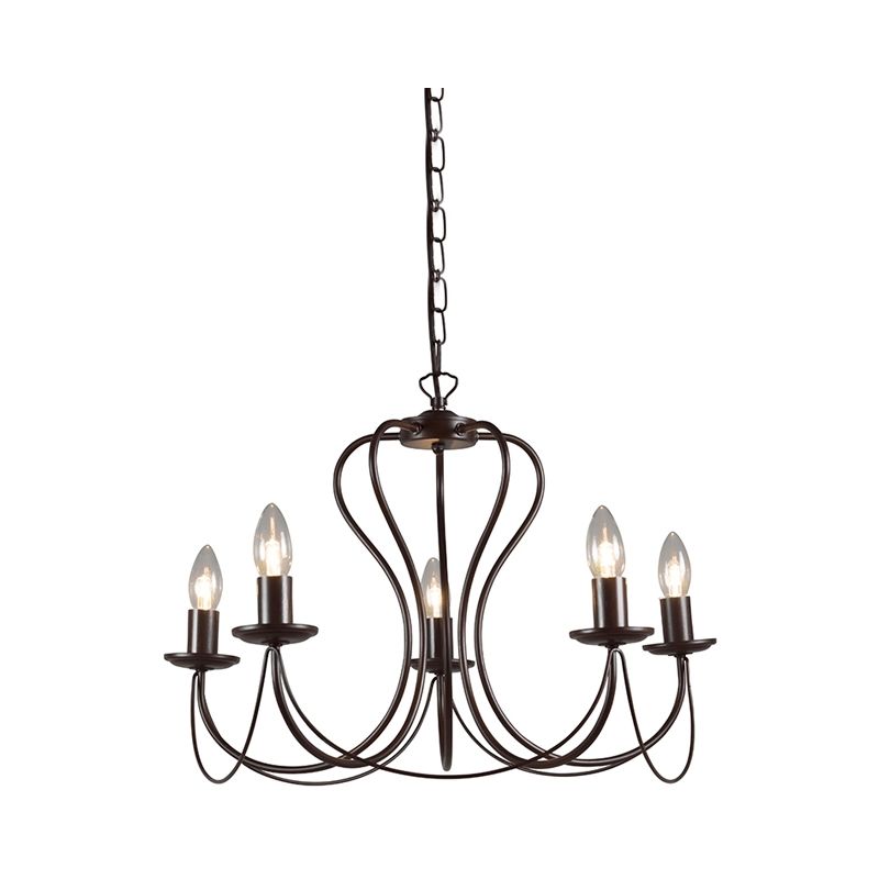 Classic Chandelier Rust Brown - Como 5