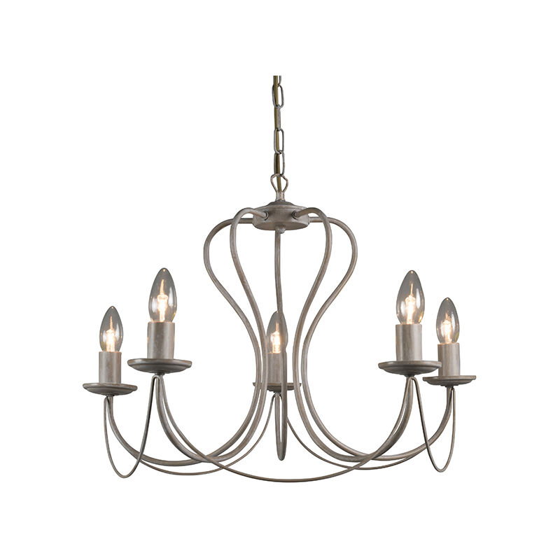 Classic Chandelier Taupe - Como 5