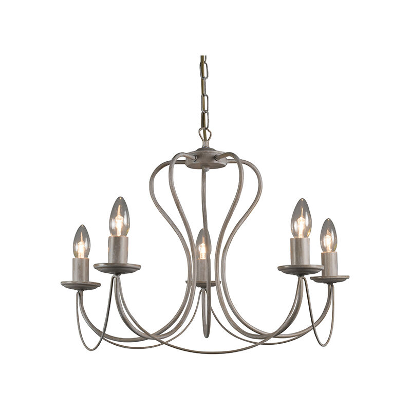 Classic chandelier taupe - Como 5