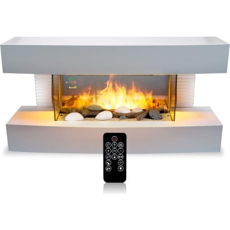 CLASSICFIRE Classic Fire Caminetto Elettrico Toronto 2000W Stufa Elettrica LED e Telecomando