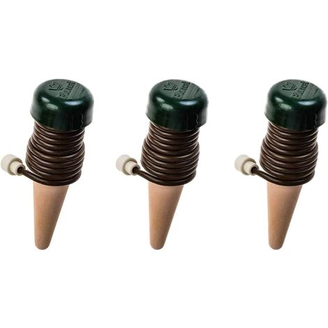 Classic Plant Watering Post for Everyday Home or Vacation Use, Indoor or Outdoor Water Spikes for Plants, Automatic Drip Irrigation (3 Pack)