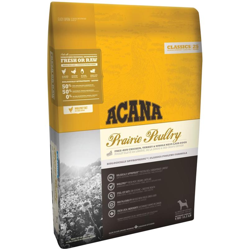 

Classic Prairie & Poultry pienso para perros sin cereales 11.4 Kg - Acana