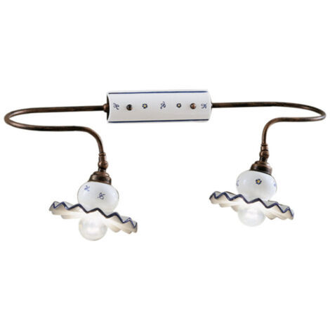 CLASSIC ROMA C406-44, Lampada a Parete Applique in Ceramica,