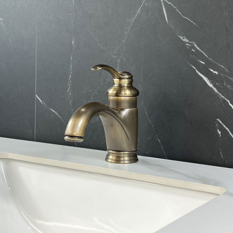 Classic single-lever washbasin tap with various bronze finishes