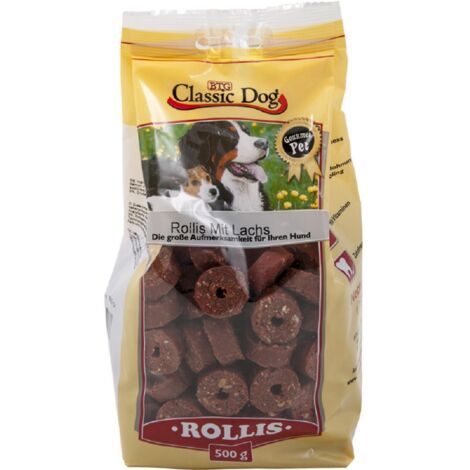 Classic Snack Rollis Lachs 500 g Hundeleckerlis
