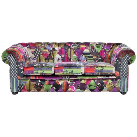 COLOR PATCH Chesterfield Patchwork Sofa,  UK