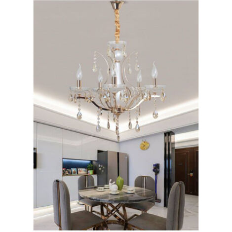 Classic Sospension Lampadariary 5 Bracci E14 Cristally A60-5