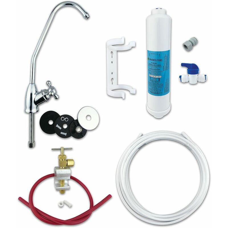 Classic Under Sink Drinking Water Filter System with FF-6010PF Push Fit Filter - Bobble Tap - Finerfilters