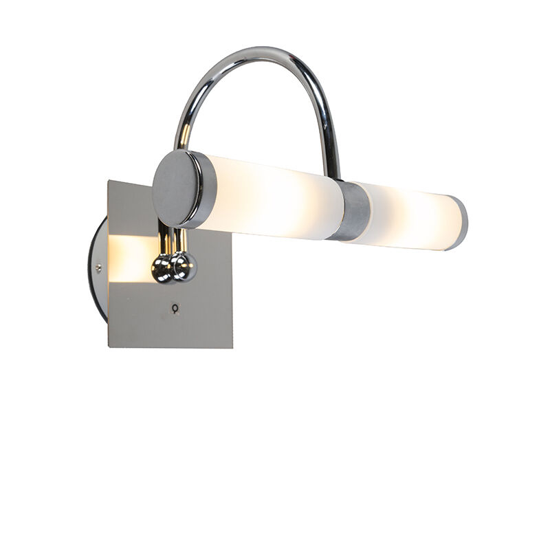 Classic wall lamp chrome IP44 - Bath 2 arc