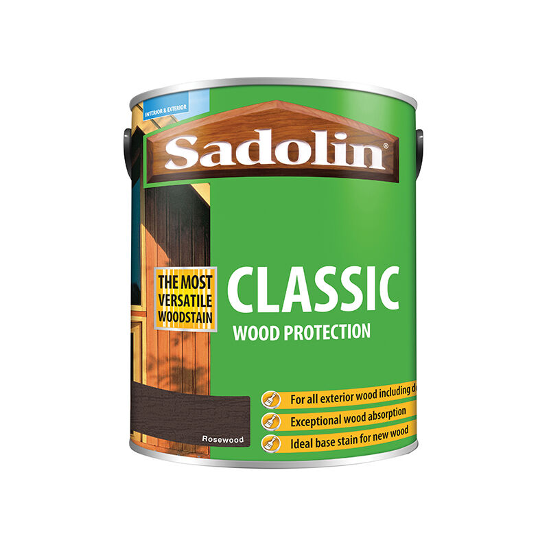 5028489 Classic Wood Protection Rosewood 5 litre SAD5028489 - Sadolin