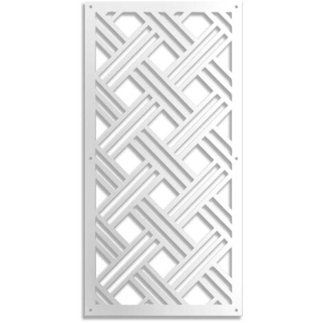 CLASSICAL D - Pannello in PVC traforato - spessore 10mm - Misura: 47x94 cm - Colore: bianco