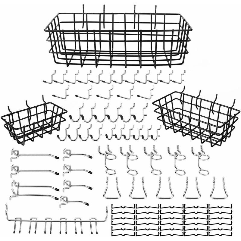 Classification de Crochet de Planche de Bois Ensemble de Panneau de LièGe Panier de Panneau de LièGe pour Outils, Ensemble D'Accessoires