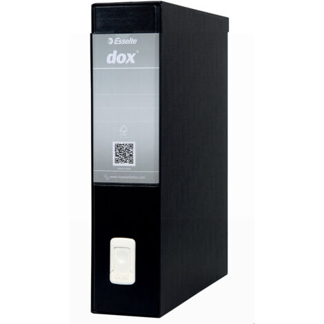 Classificatore compilabile Rexel Dox 2 Nero A4 Cartone Riciclato