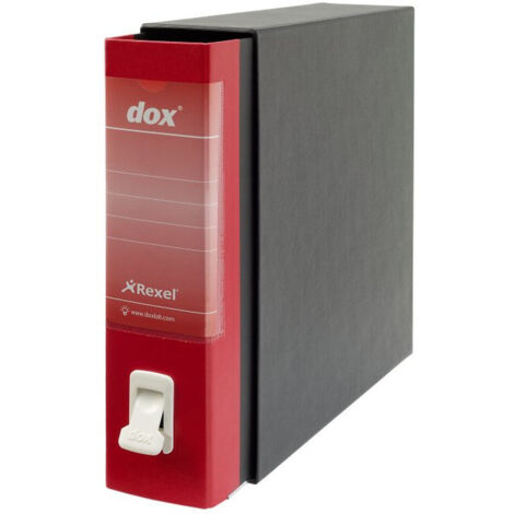 Classificatore compilabile Rexel Dox 2 Rosso A4 Cartone Riciclato
