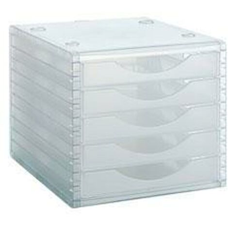 Classificatore modulare Archivo 2000 ArchivoTec 5 cassetti Trasparente 34 x 27 x 26 cm