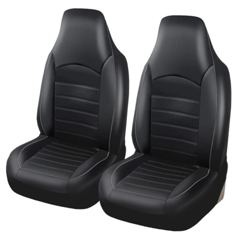 Classique Housses de Siège de Voiture Avant Simili-Cuir Universelle Housse de Sieges Auto Couvre Siege Auto Avant Convient à la Plupart des Voitures,