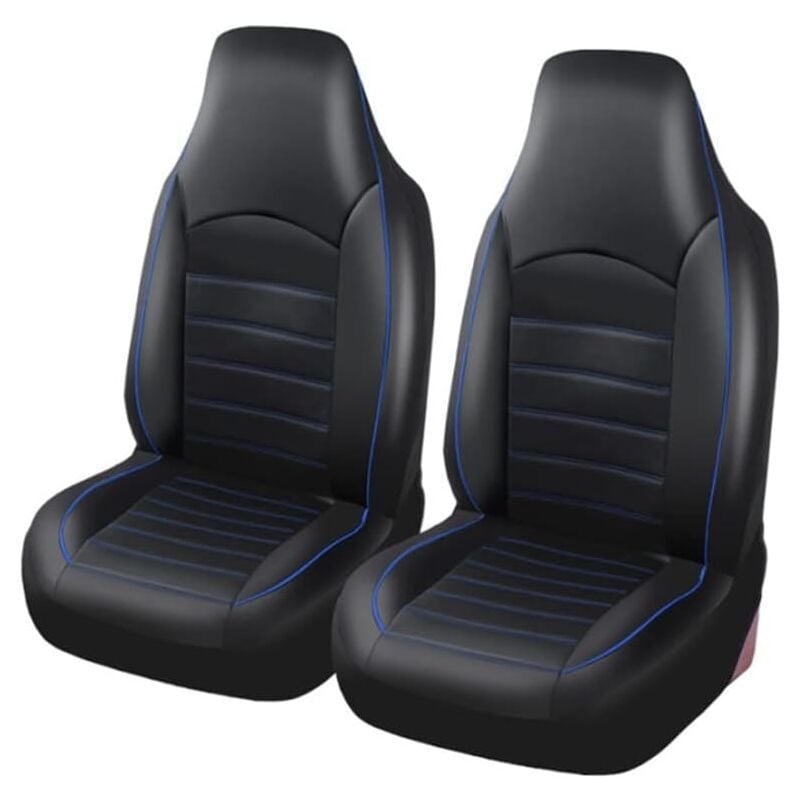 Classique Housses de Siège de Voiture Avant Universelle, Housse de Sieges Auto Couvre Siege Auto Avant, Bleu