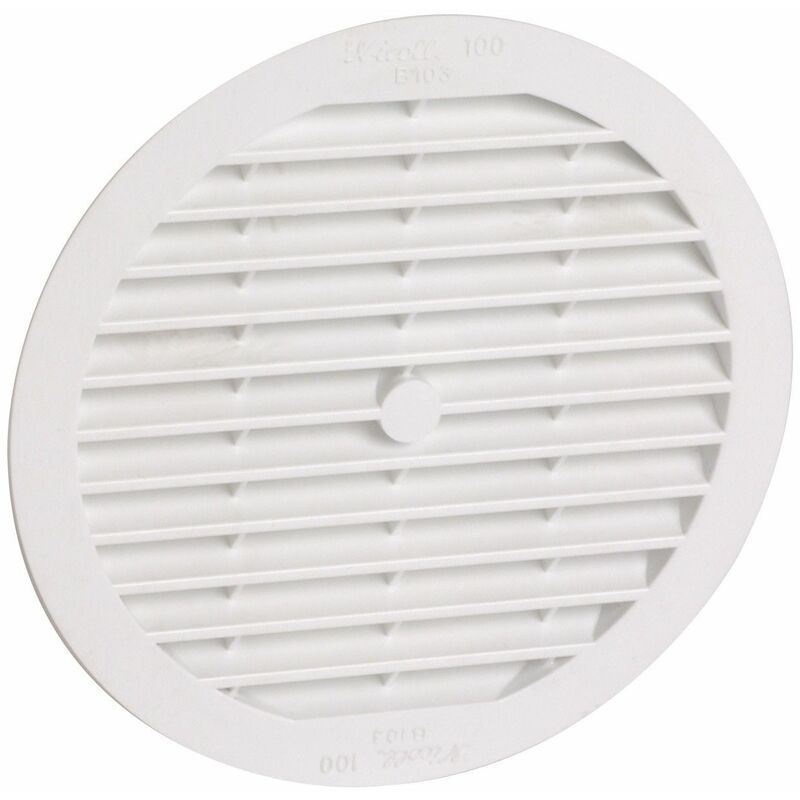 Nicoll - Classique pvc Rond diamètre 200 blanche avec moustiquaire