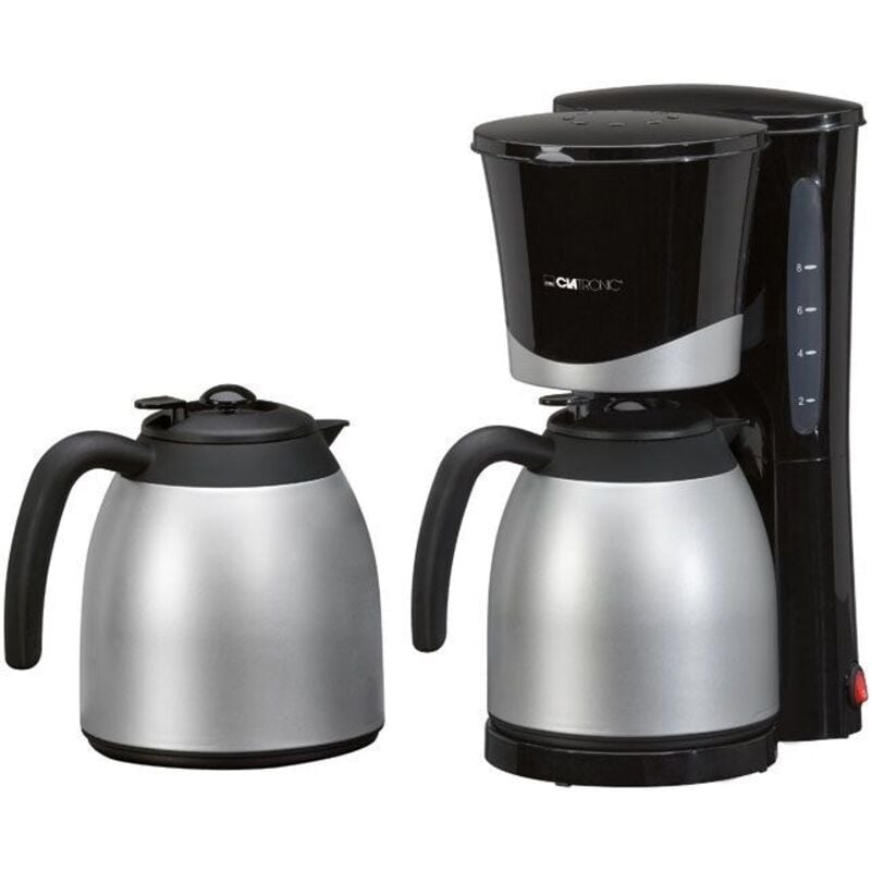Clatronic - Cafetière thermos 2x1L ka 3328 Noir