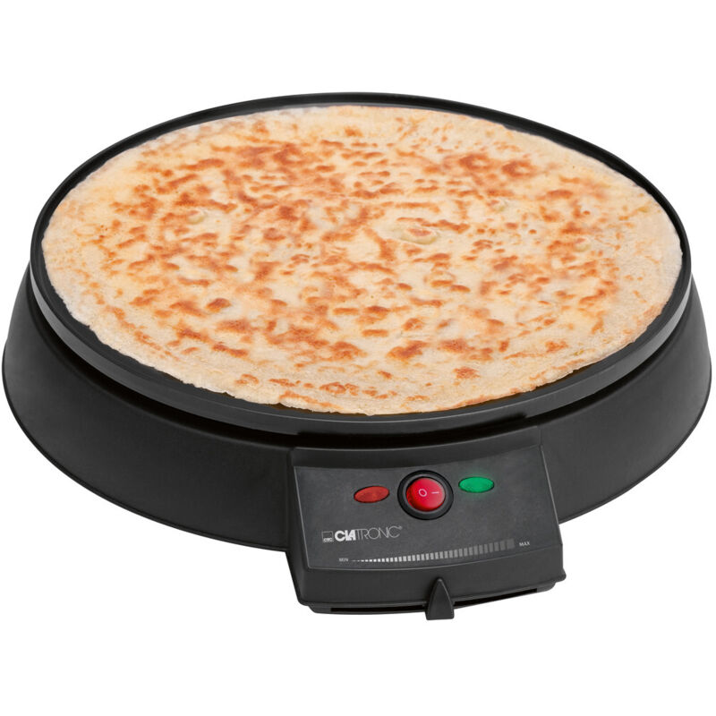 Clatronic - cm 3372 Crépes Maker Con regolazione manuale della temperatura Nero