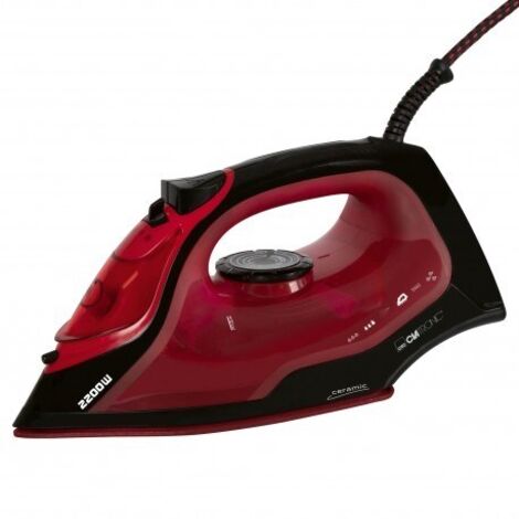 Clatronic DB 3752 Dampfbügeleisen Schwarz, Rot 2200 W