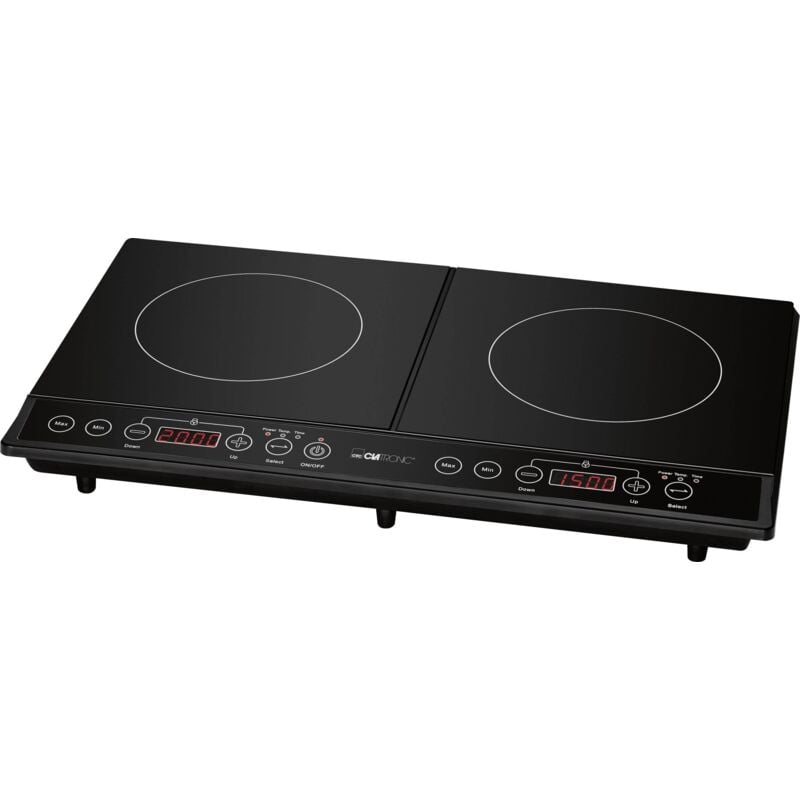 Clatronic - Plaque chauffante double à induction dki 3609 Noir